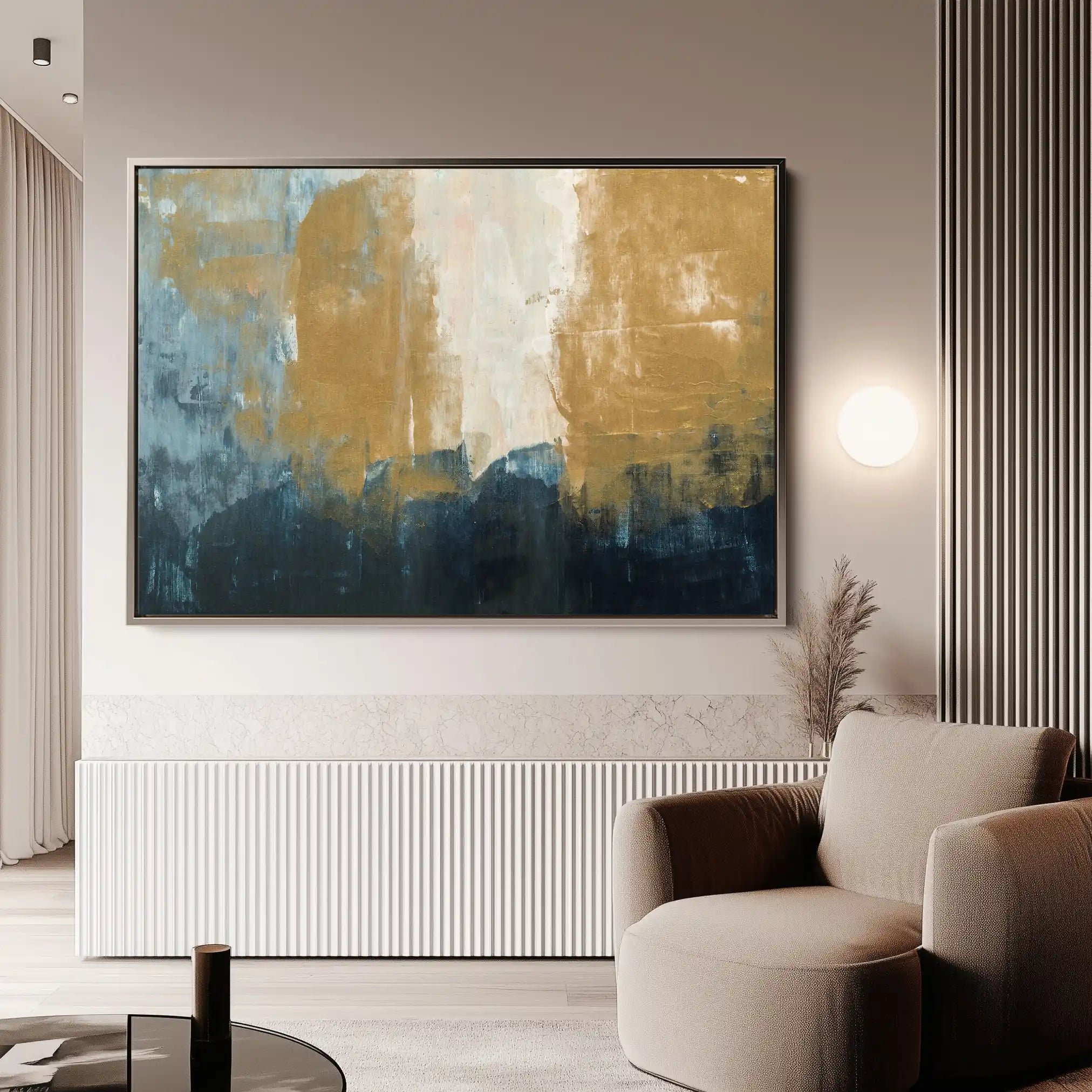 Abstract 277 Canvas Art 18" x 24" / 45 x 60 cm / Black