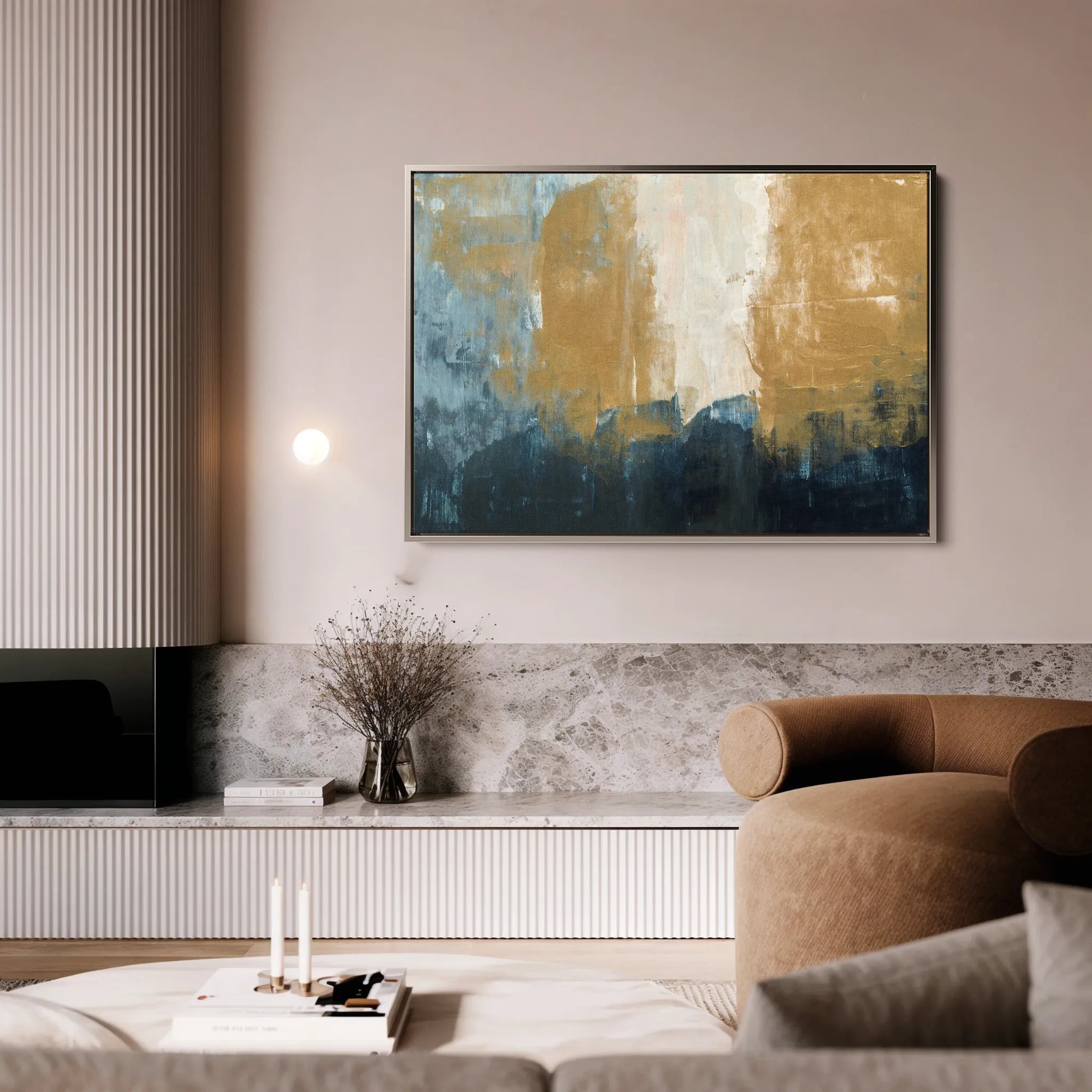 Abstract 277 Canvas Art 18" x 24" / 45 x 60 cm / Black