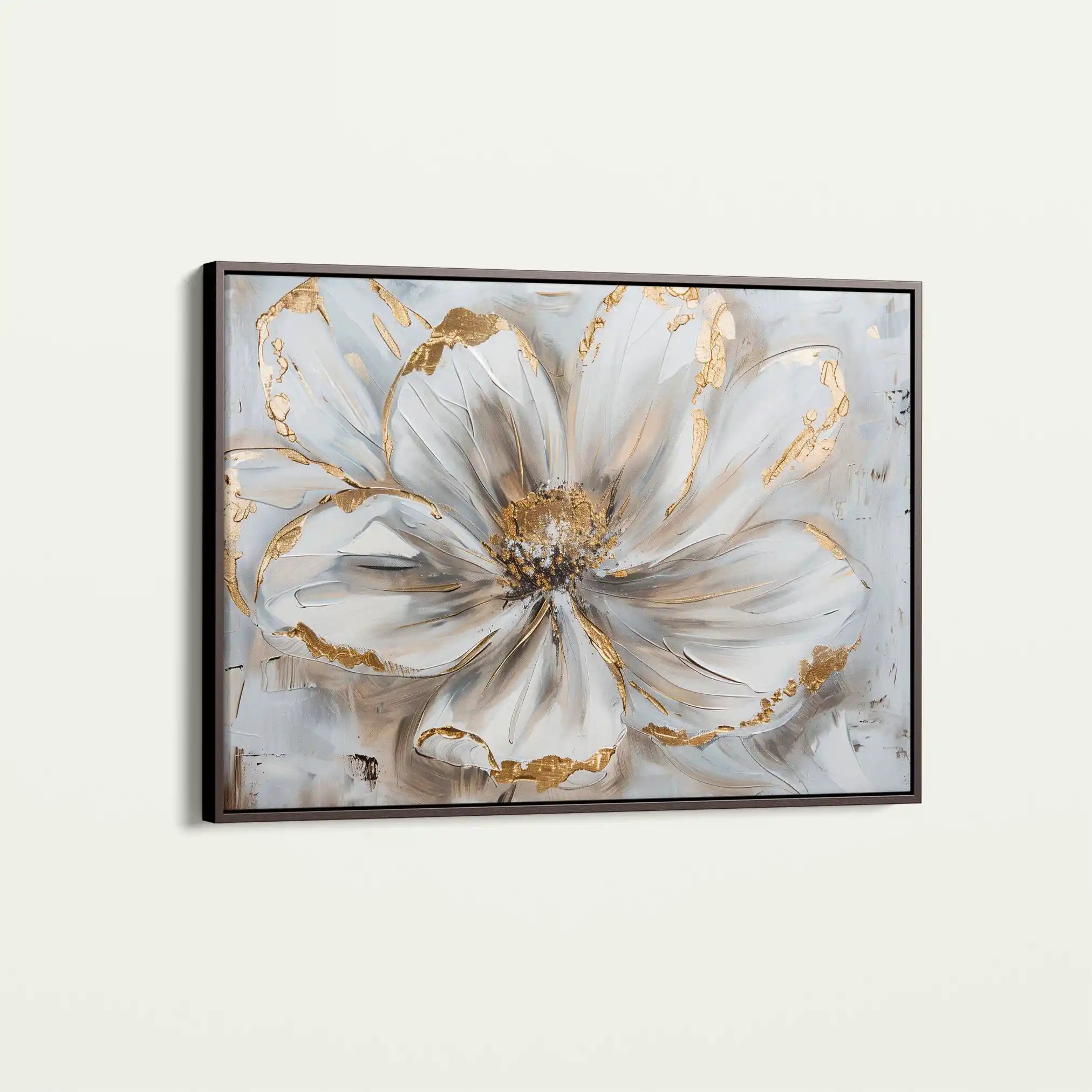 Floral 277 Canvas Art 60 x 40 cm / Black