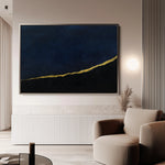 Abstract 278 Canvas Art 18" x 24" / 45 x 60 cm / Black
