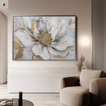 Floral 278 Canvas Art 18" x 24" / 45 x 60 cm / Black