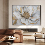 Floral 278 Canvas Art 18" x 24" / 45 x 60 cm / Black