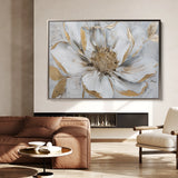 Floral 278 Canvas Art 18" x 24" / 45 x 60 cm / Black