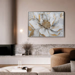 Floral 278 Canvas Art 18" x 24" / 45 x 60 cm / Black