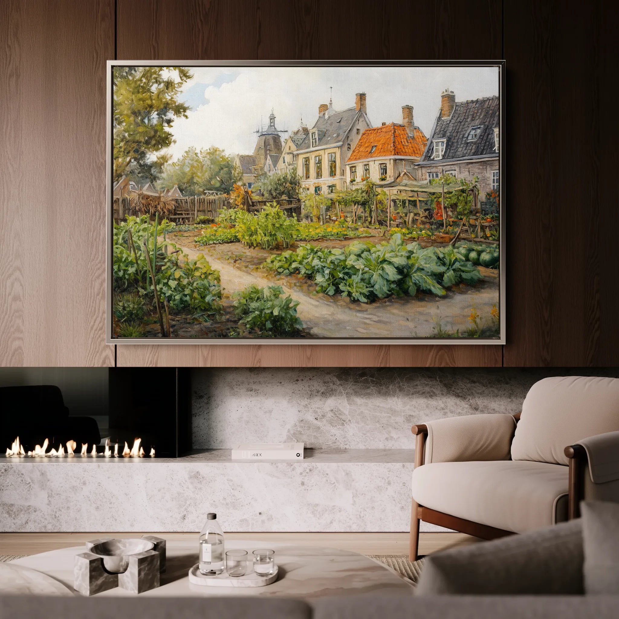 Landscape 278 Canvas Art 18" x 24" / 45 x 60 cm / Black