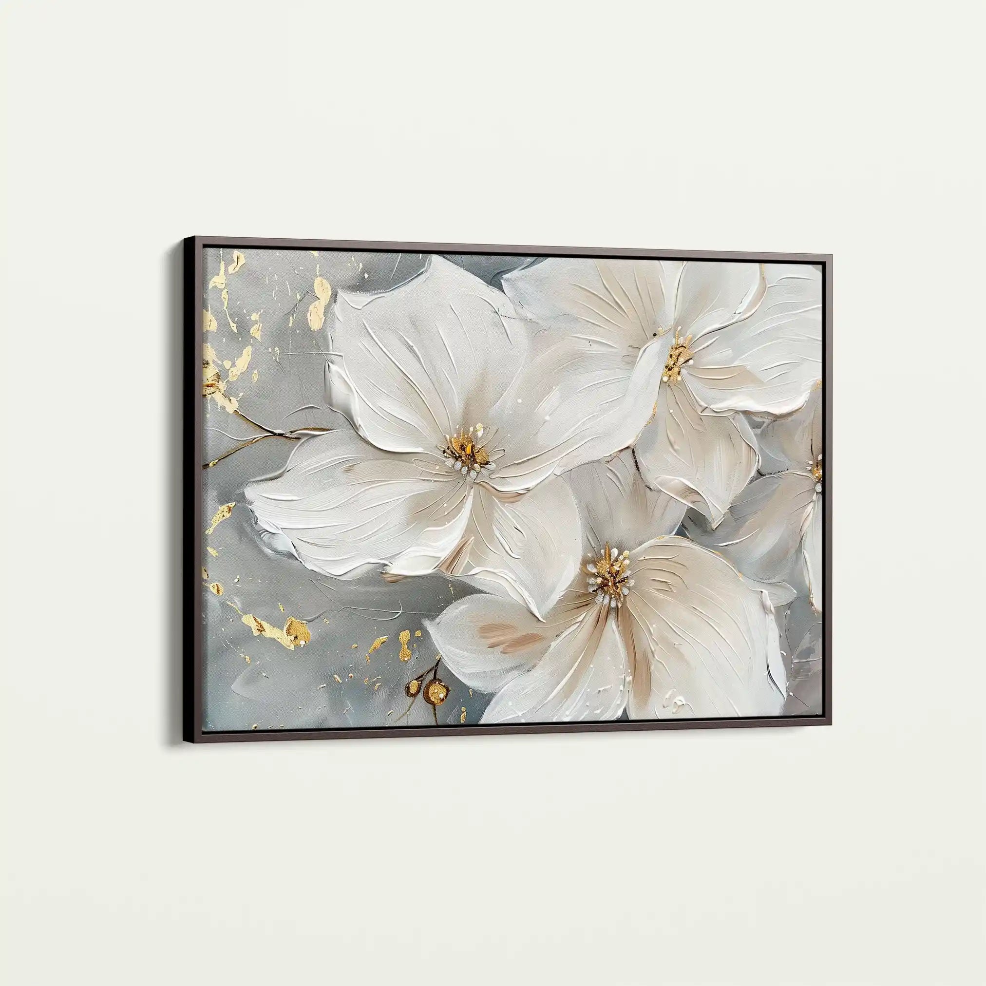 Floral 279 Canvas Art 60 x 40 cm / Black