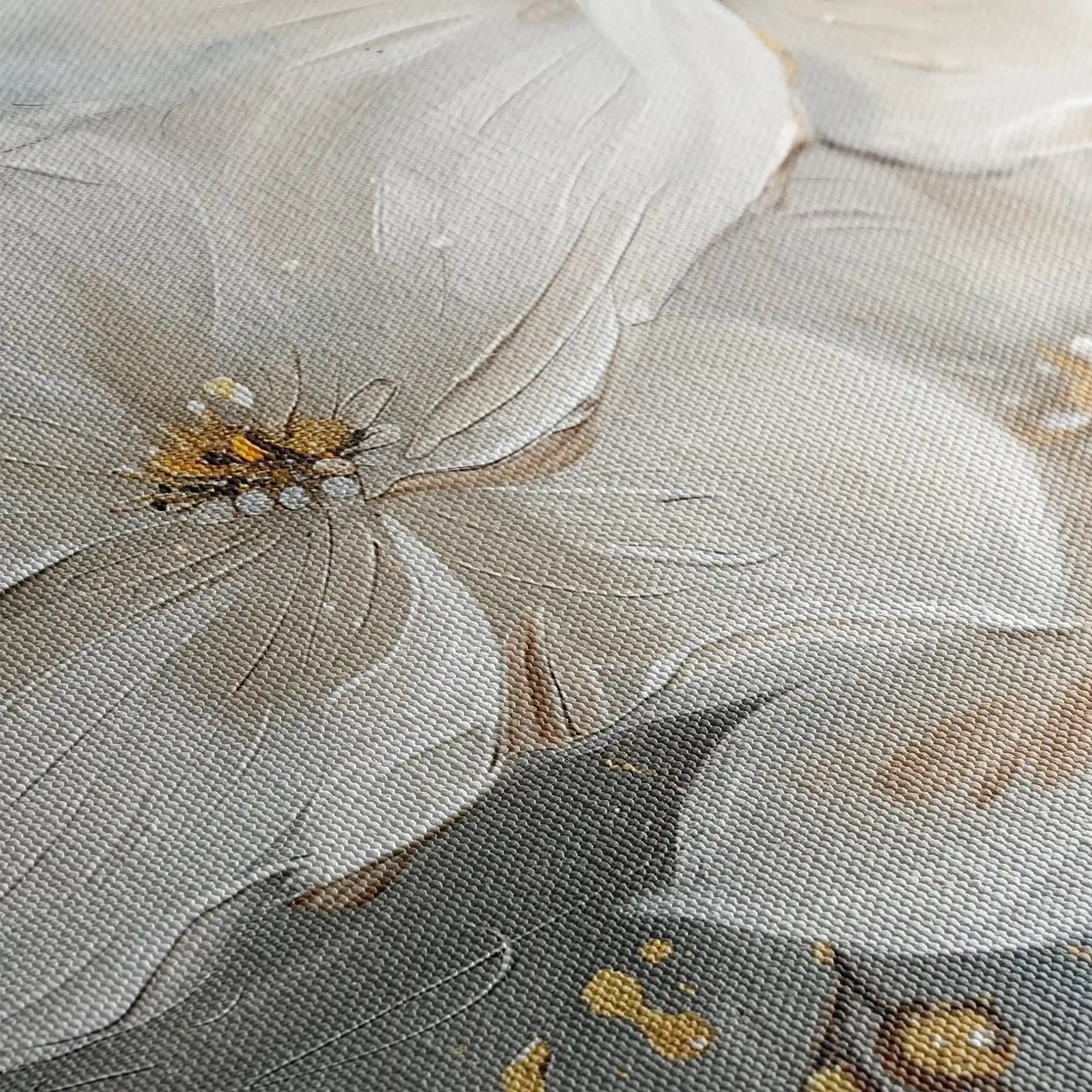 Floral 279 Canvas Art 60 x 40 cm / Black