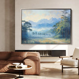 Landscape 279 Canvas Art 18" x 24" / 45 x 60 cm / Black