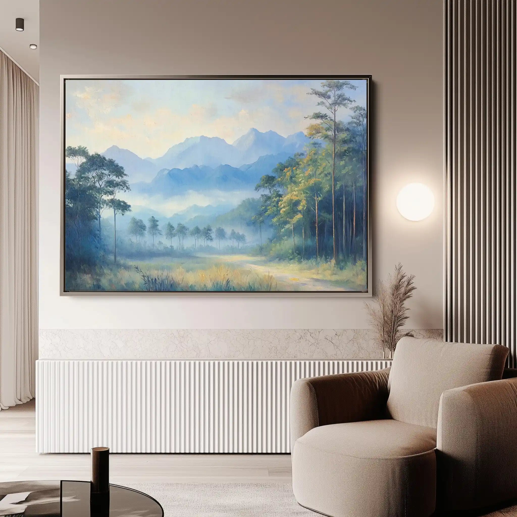Landscape 279 Canvas Art 60 x 40 cm / Black