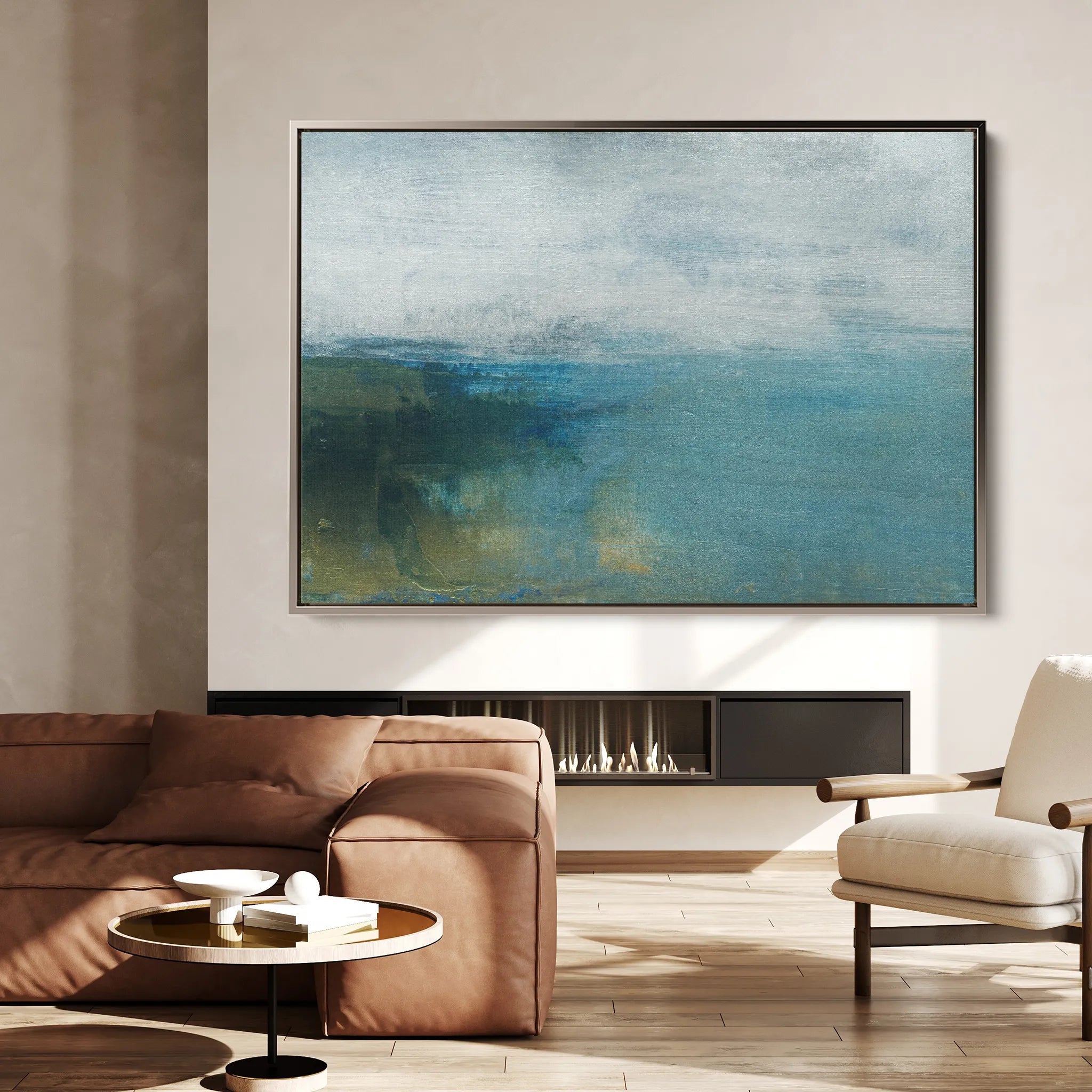 Abstract 280 Canvas Art 18" x 24" / 45 x 60 cm / Black