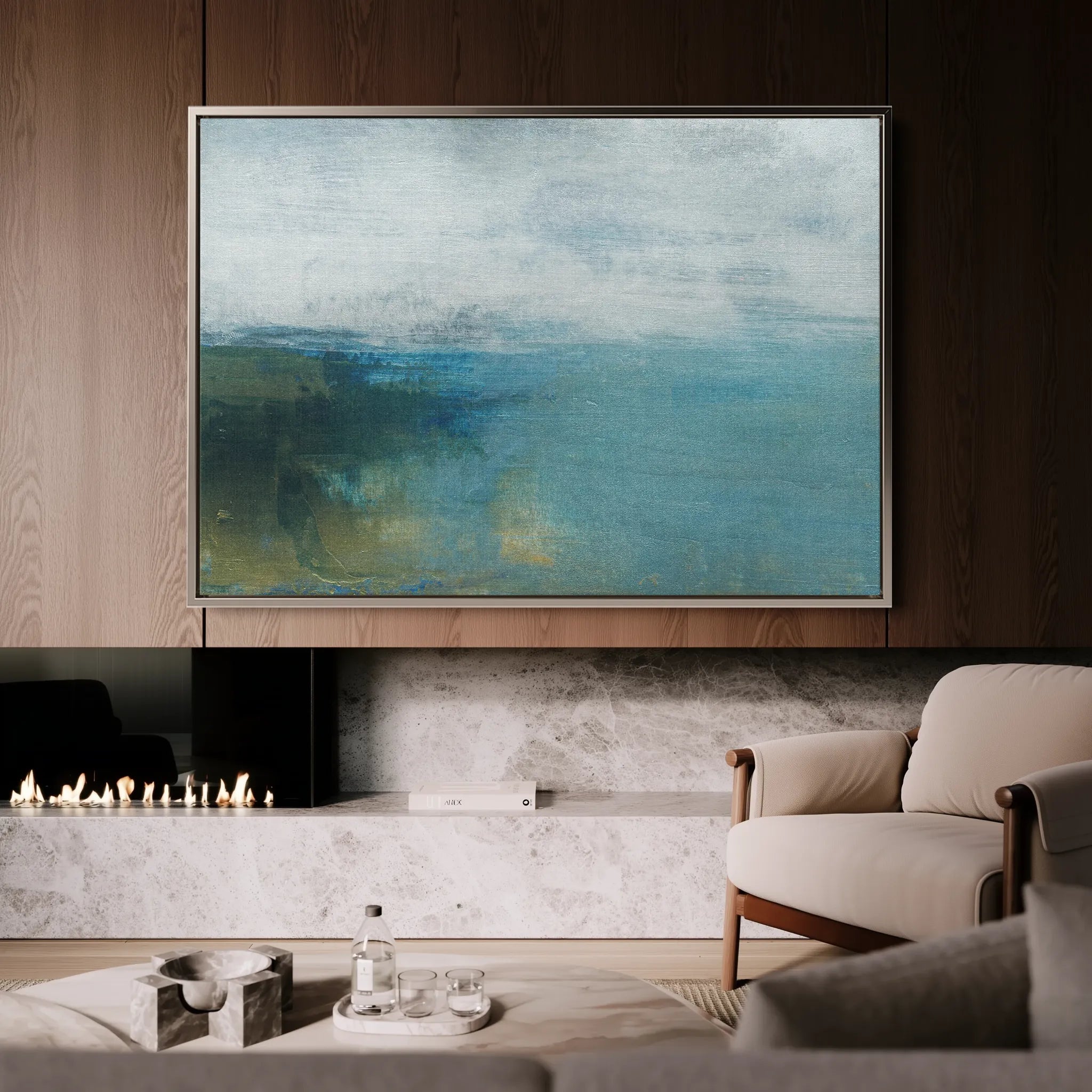 Abstract 280 Canvas Art 18" x 24" / 45 x 60 cm / Black