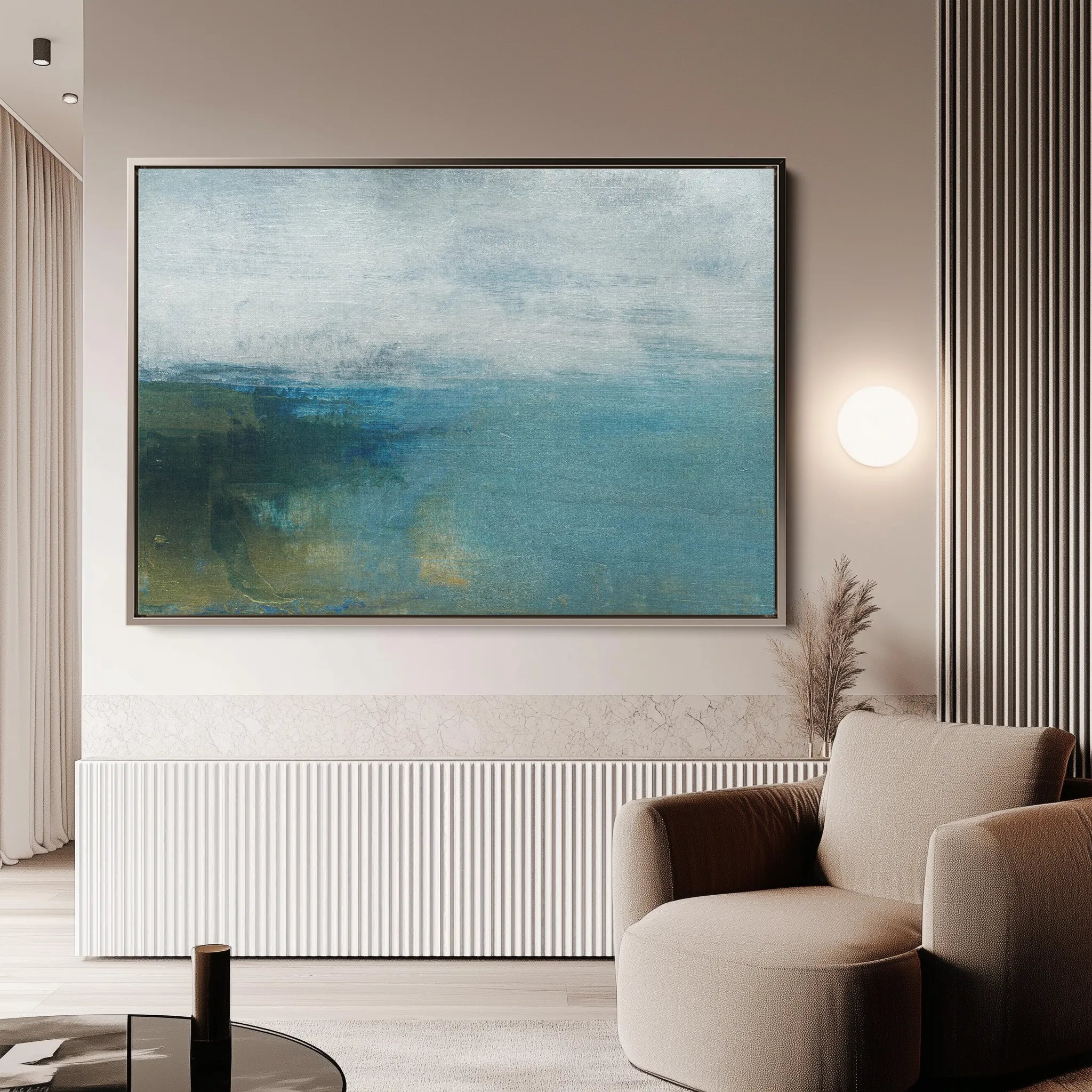 Abstract 280 Canvas Art 18" x 24" / 45 x 60 cm / Black