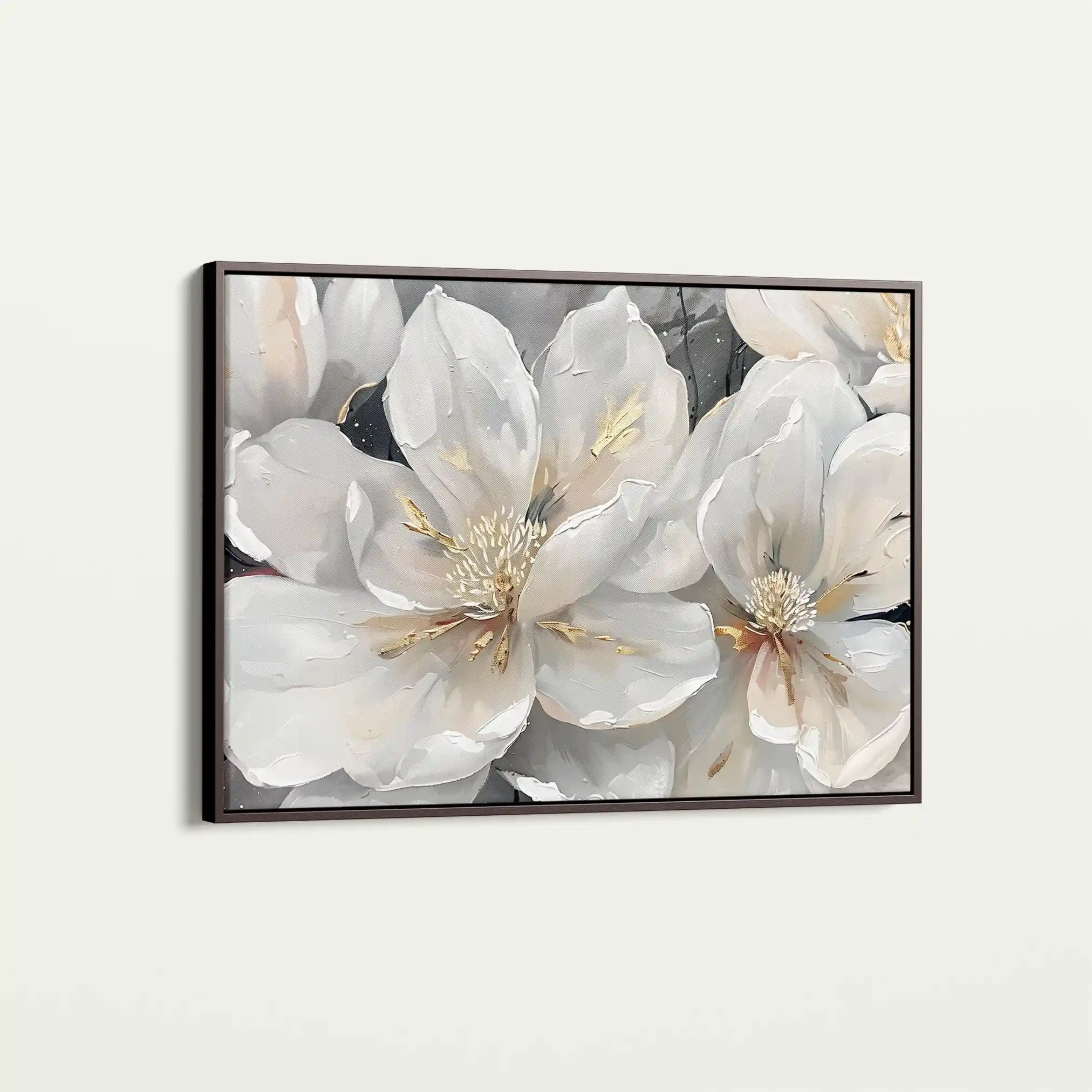Floral 280 Canvas Art 60 x 40 cm / Black