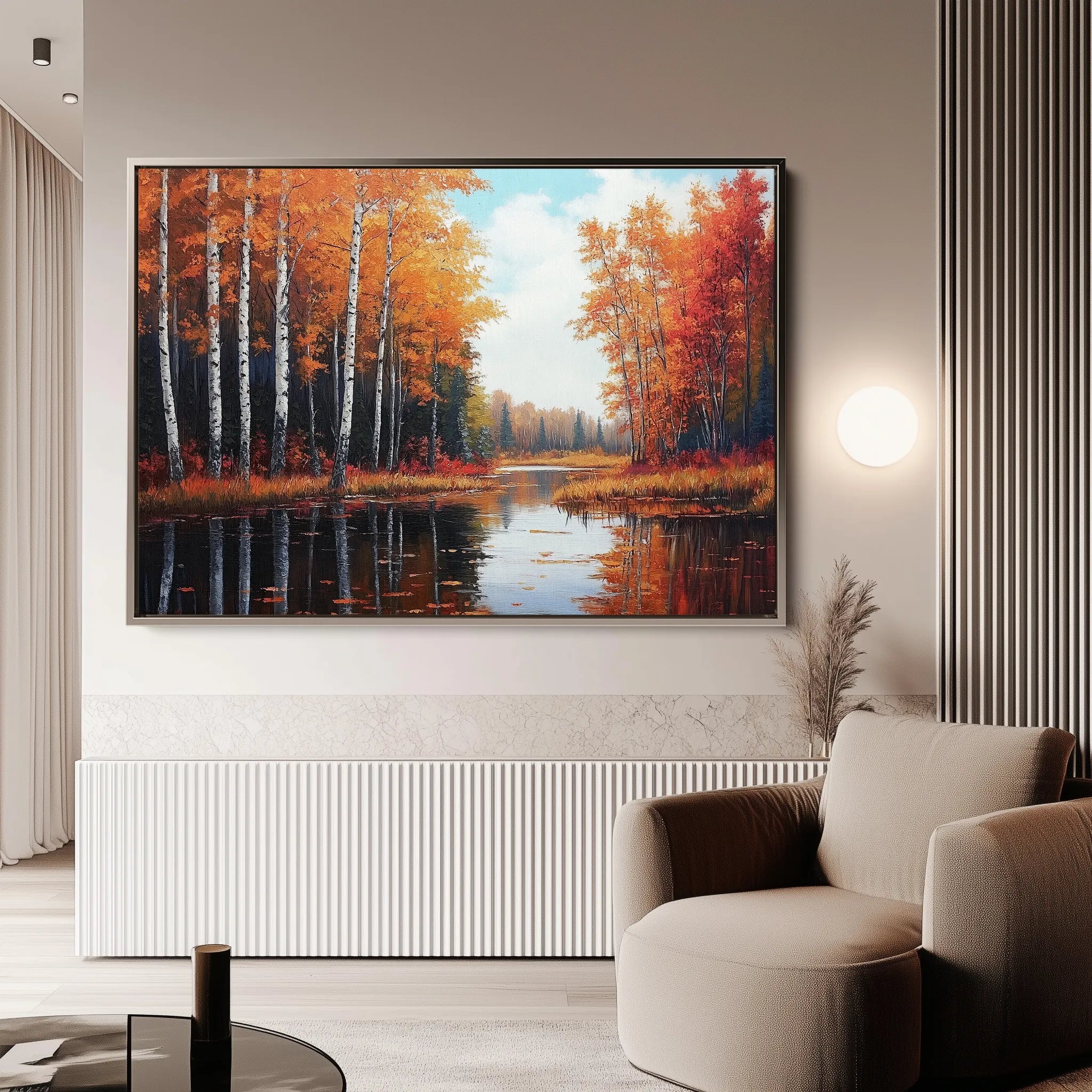 Landscape 280 Canvas Art 18" x 24" / 45 x 60 cm / Black