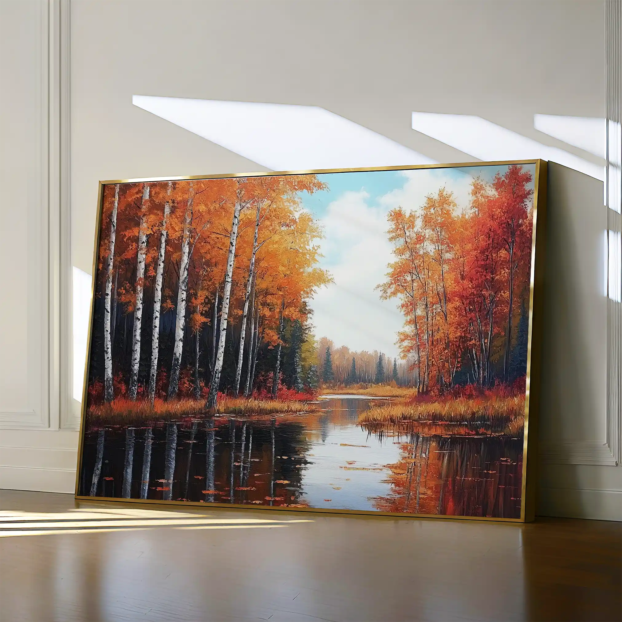 Landscape 280 Canvas Art 60 x 40 cm / Black