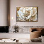 Floral 281 Canvas Art 60 x 40 cm / Black
