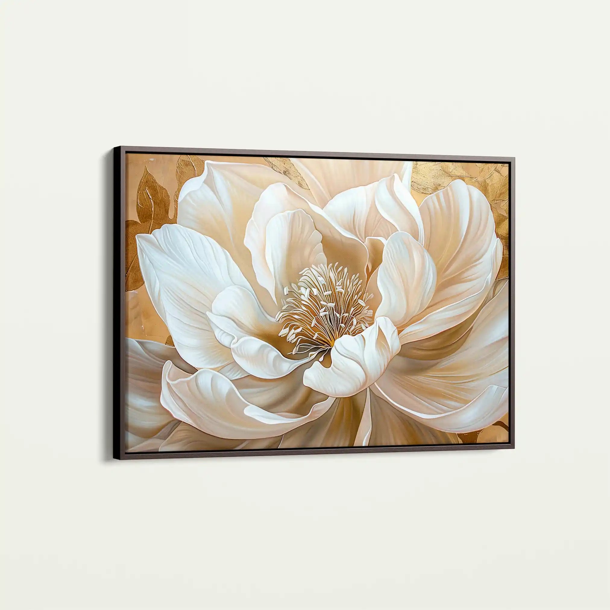 Floral 281 Canvas Art 60 x 40 cm / Black