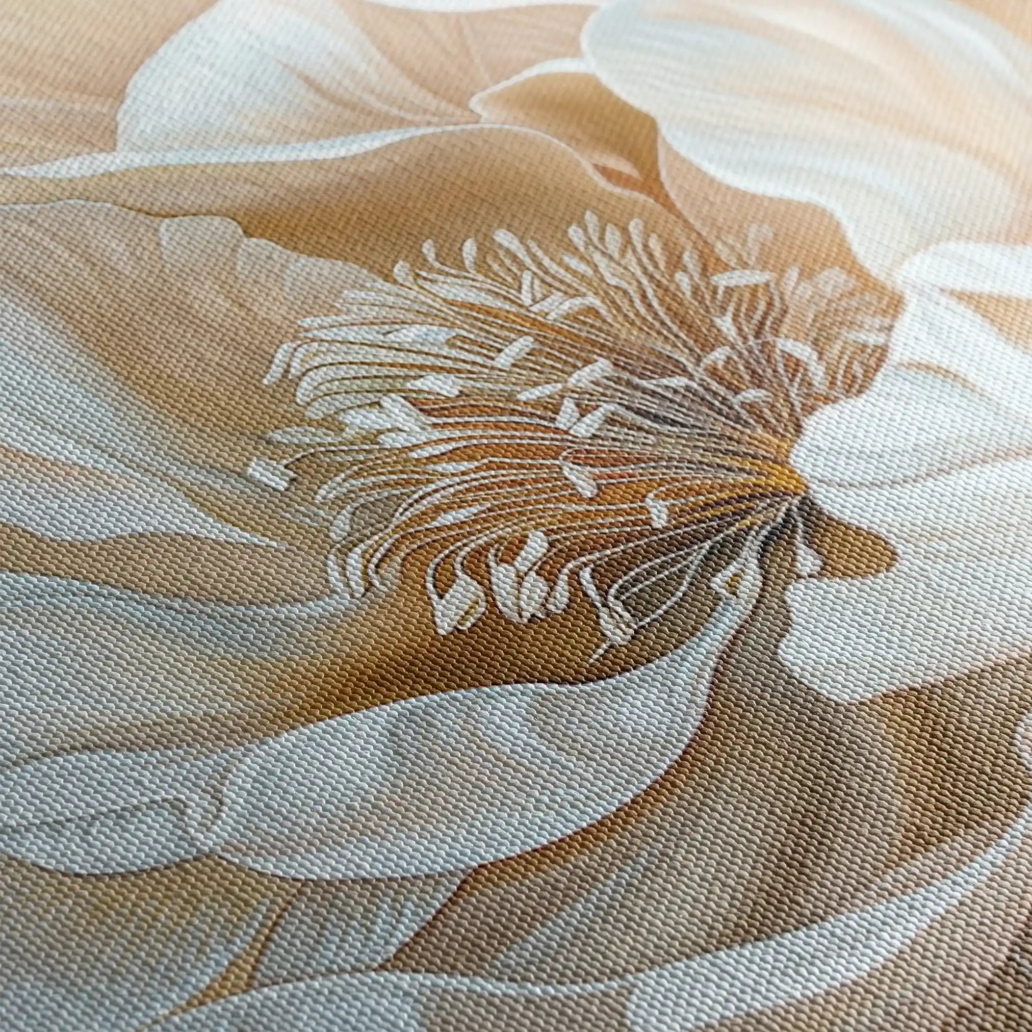 Floral 281 Canvas Art 60 x 40 cm / Black