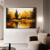 Landscape 281 Canvas Art 18" x 24" / 45 x 60 cm / Black