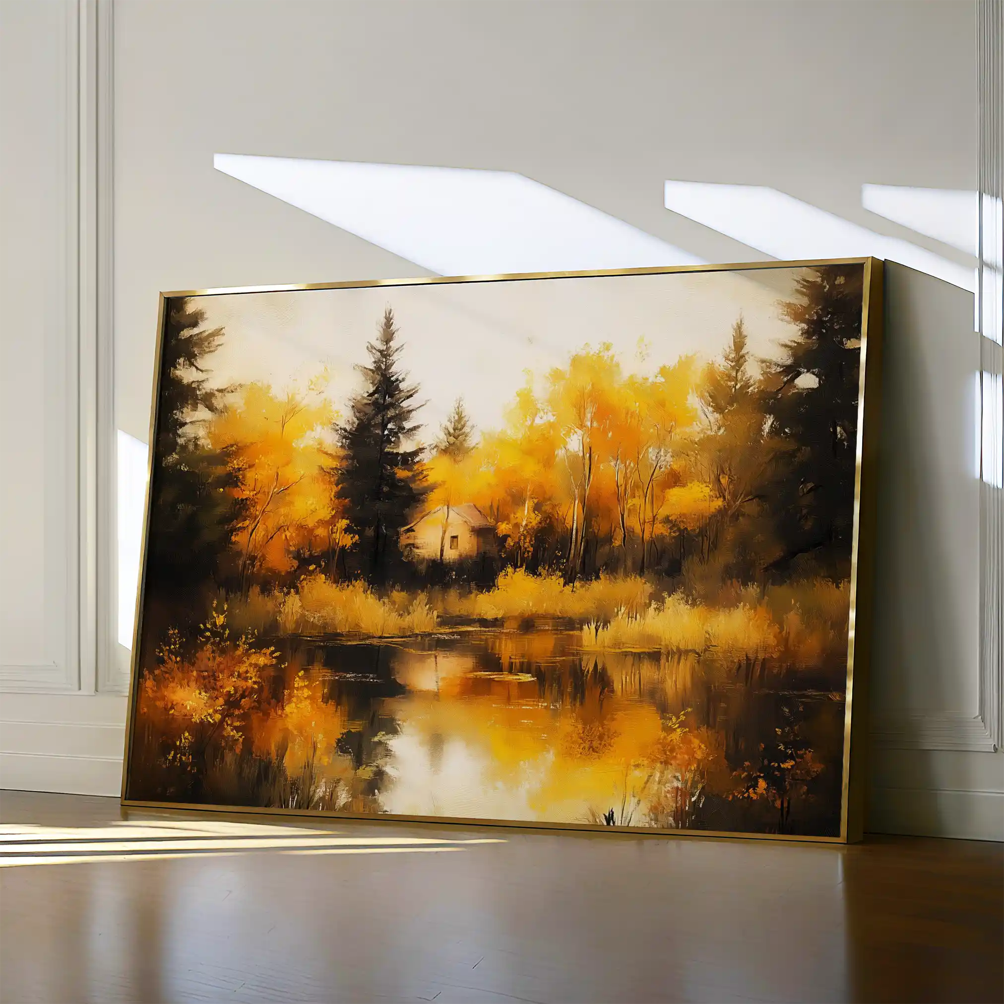 Landscape 281 Canvas Art 60 x 40 cm / Black