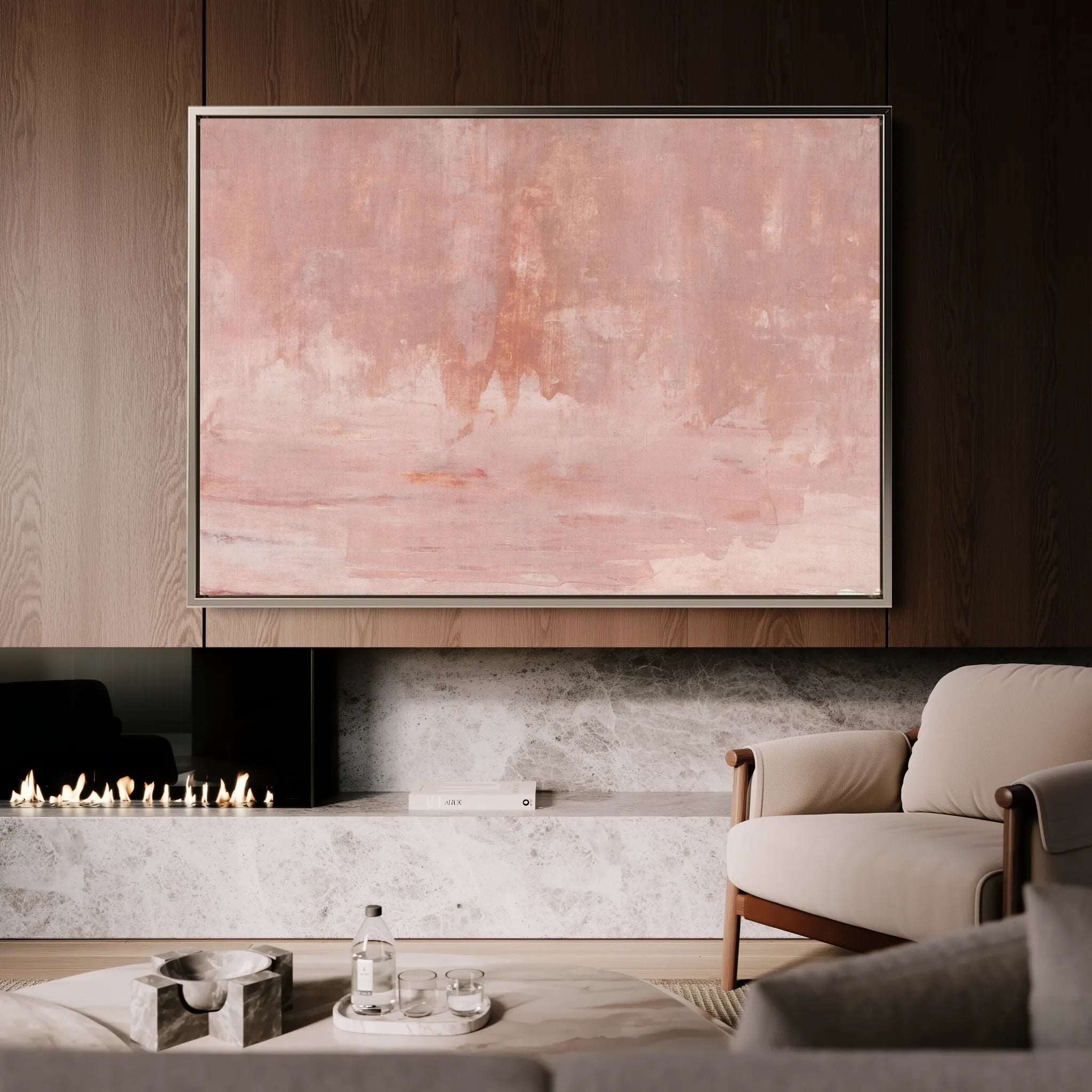 Abstract 282 Canvas Art 18" x 24" / 45 x 60 cm / Black