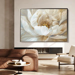 Floral 282 Canvas Art 60 x 40 cm / Black