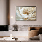 Floral 282 Canvas Art 60 x 40 cm / Black