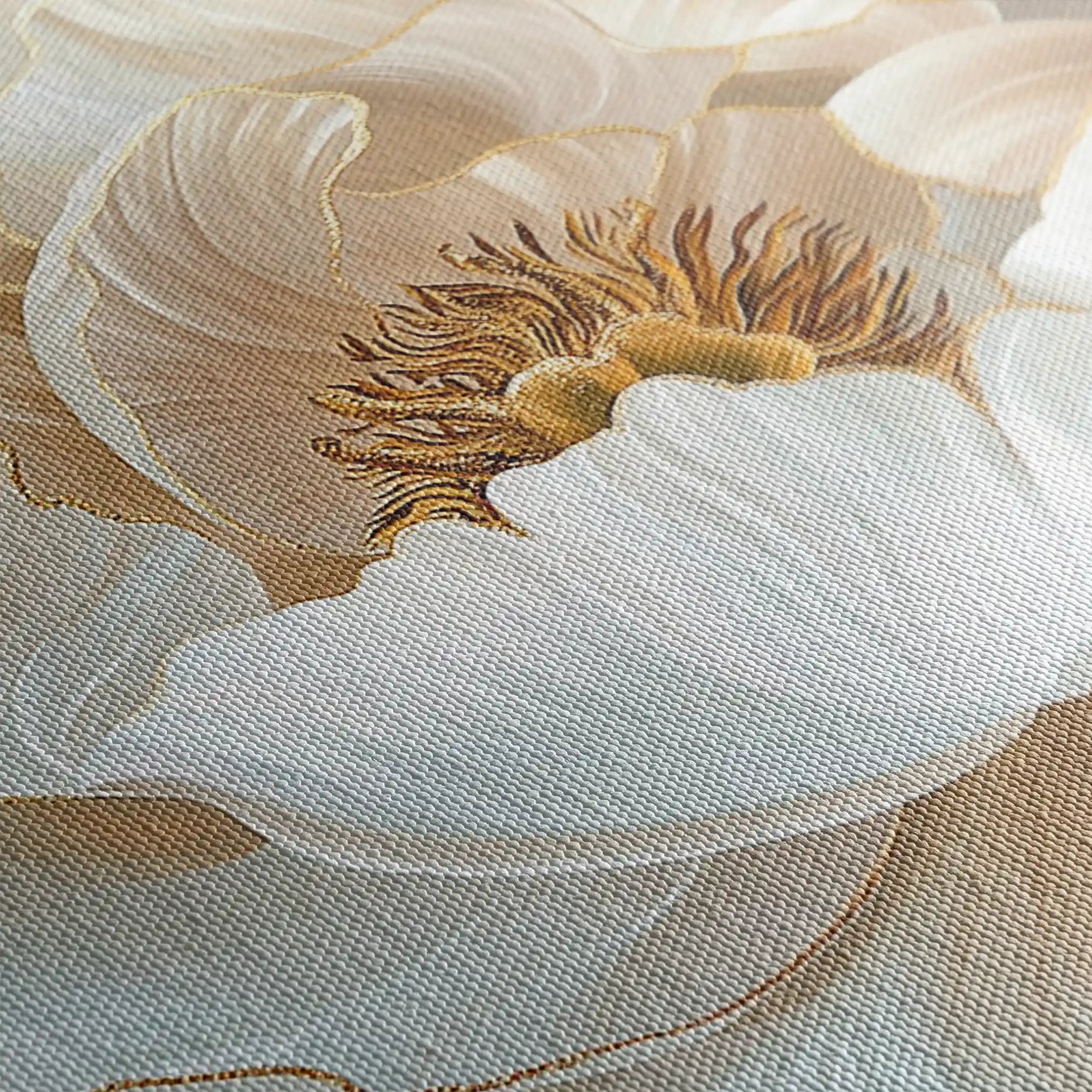 Floral 282 Canvas Art 60 x 40 cm / Black