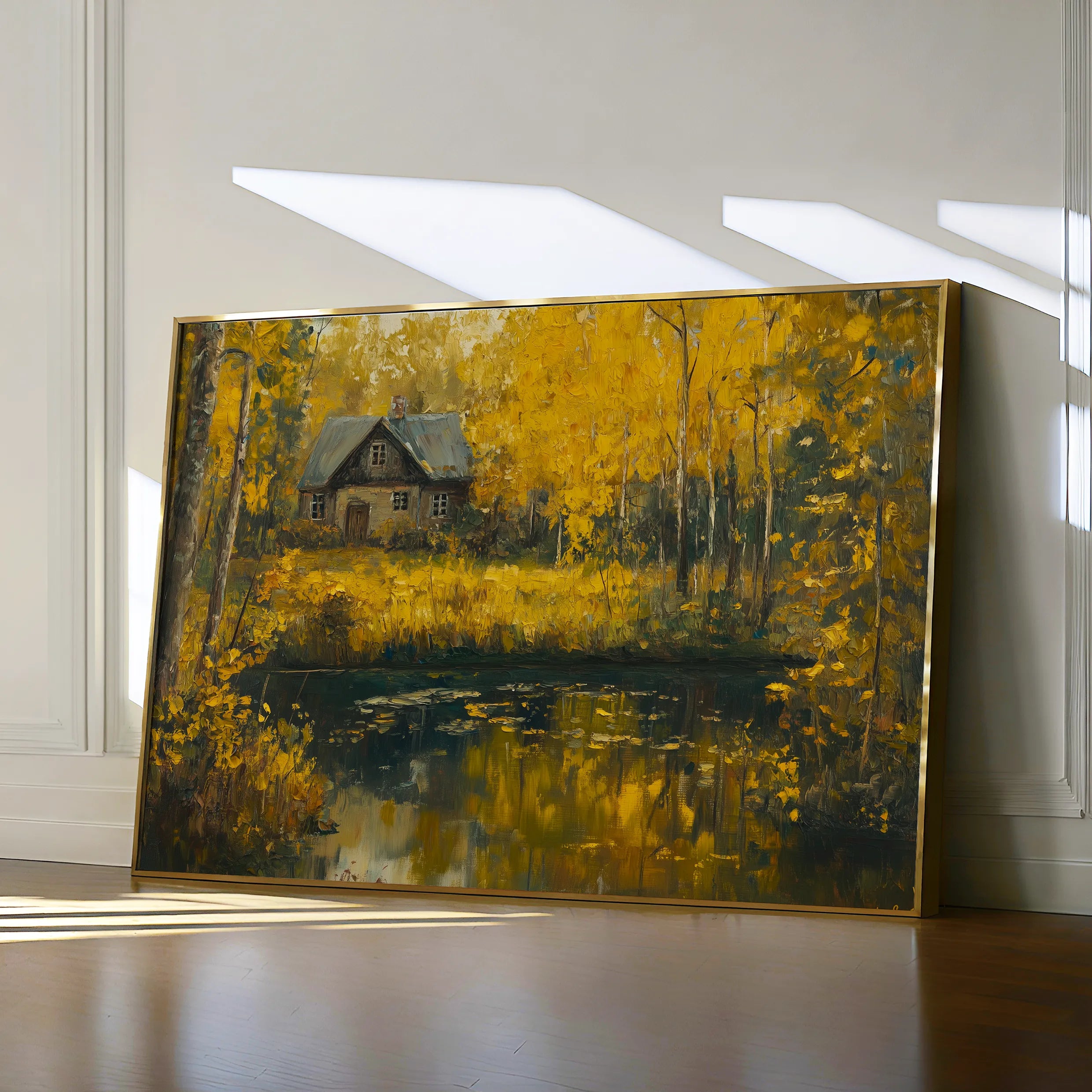 Landscape 282 Canvas Art 18" x 24" / 45 x 60 cm / Black