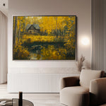 Landscape 282 Canvas Art 18" x 24" / 45 x 60 cm / Black