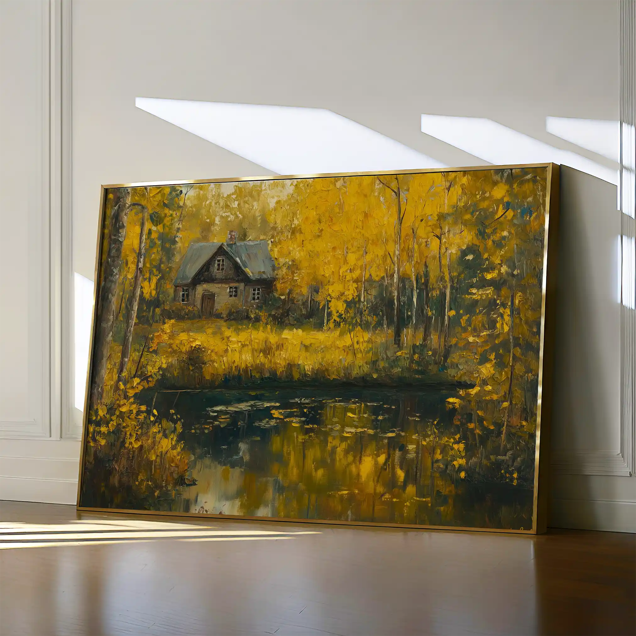 Landscape 282 Canvas Art 60 x 40 cm / Black