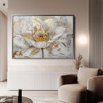 Floral 283 Canvas Art 60 x 40 cm / Black