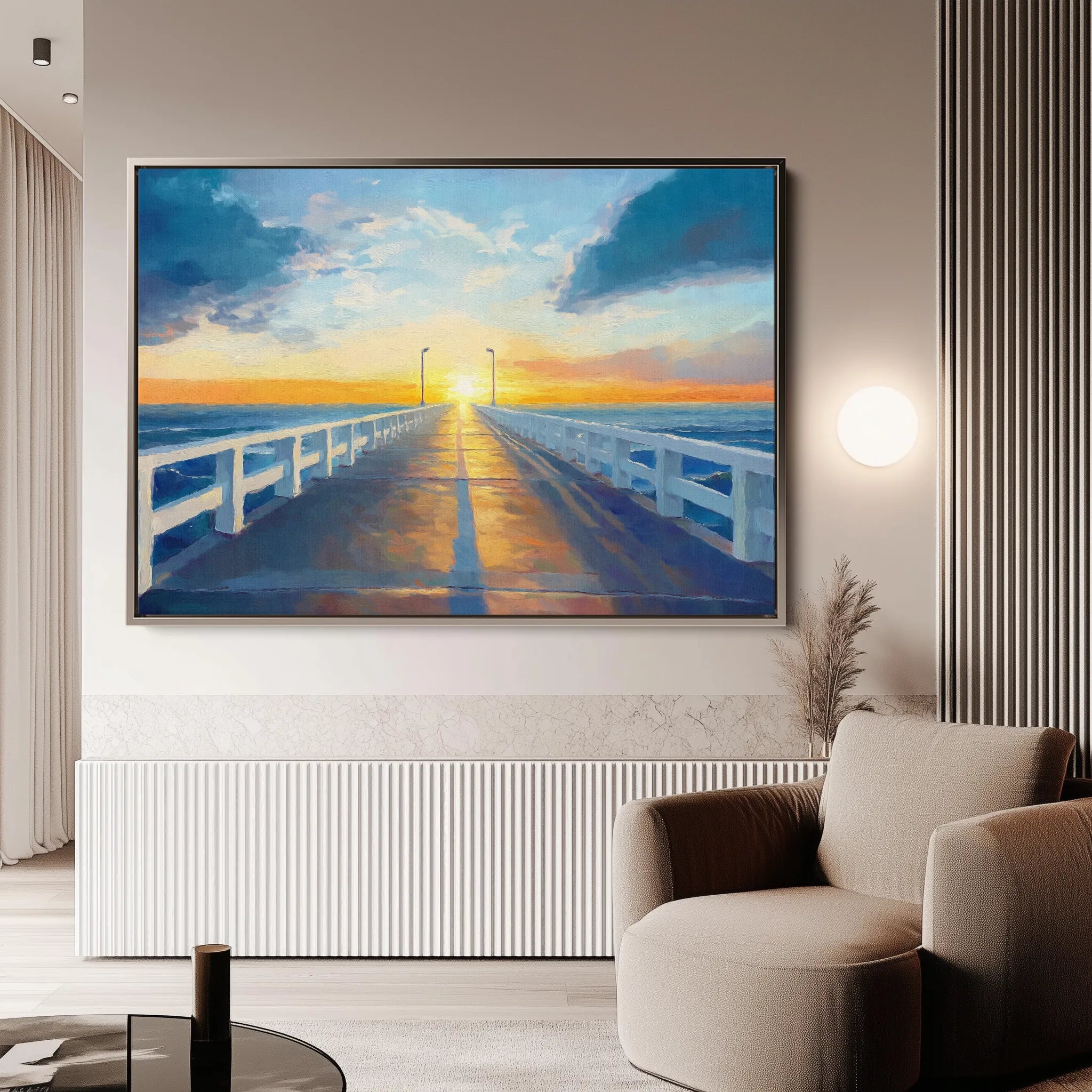 Landscape 283 Canvas Art 18" x 24" / 45 x 60 cm / Black