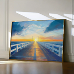 Landscape 283 Canvas Art 60 x 40 cm / Black