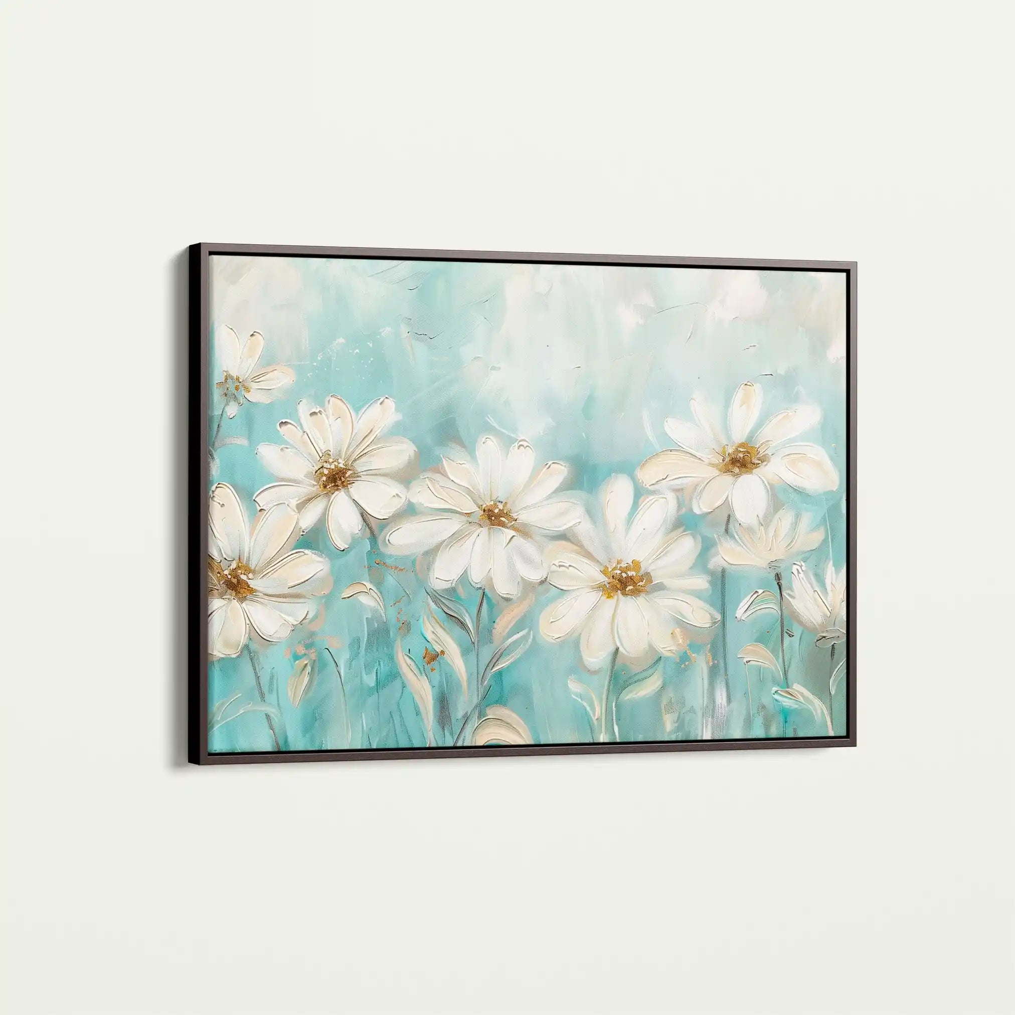 Floral 284 Canvas Art 60 x 40 cm / Black