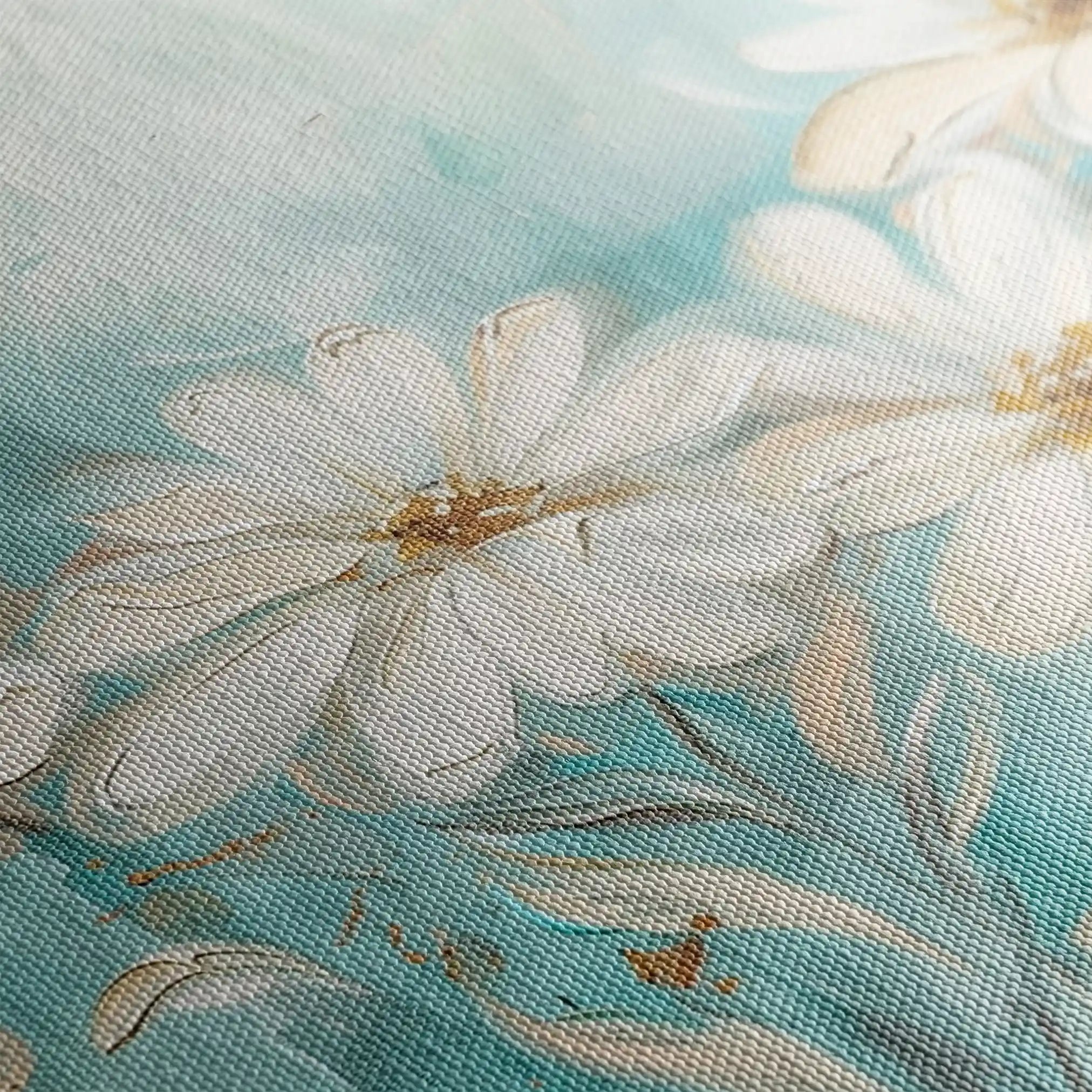 Floral 284 Canvas Art 60 x 40 cm / Black