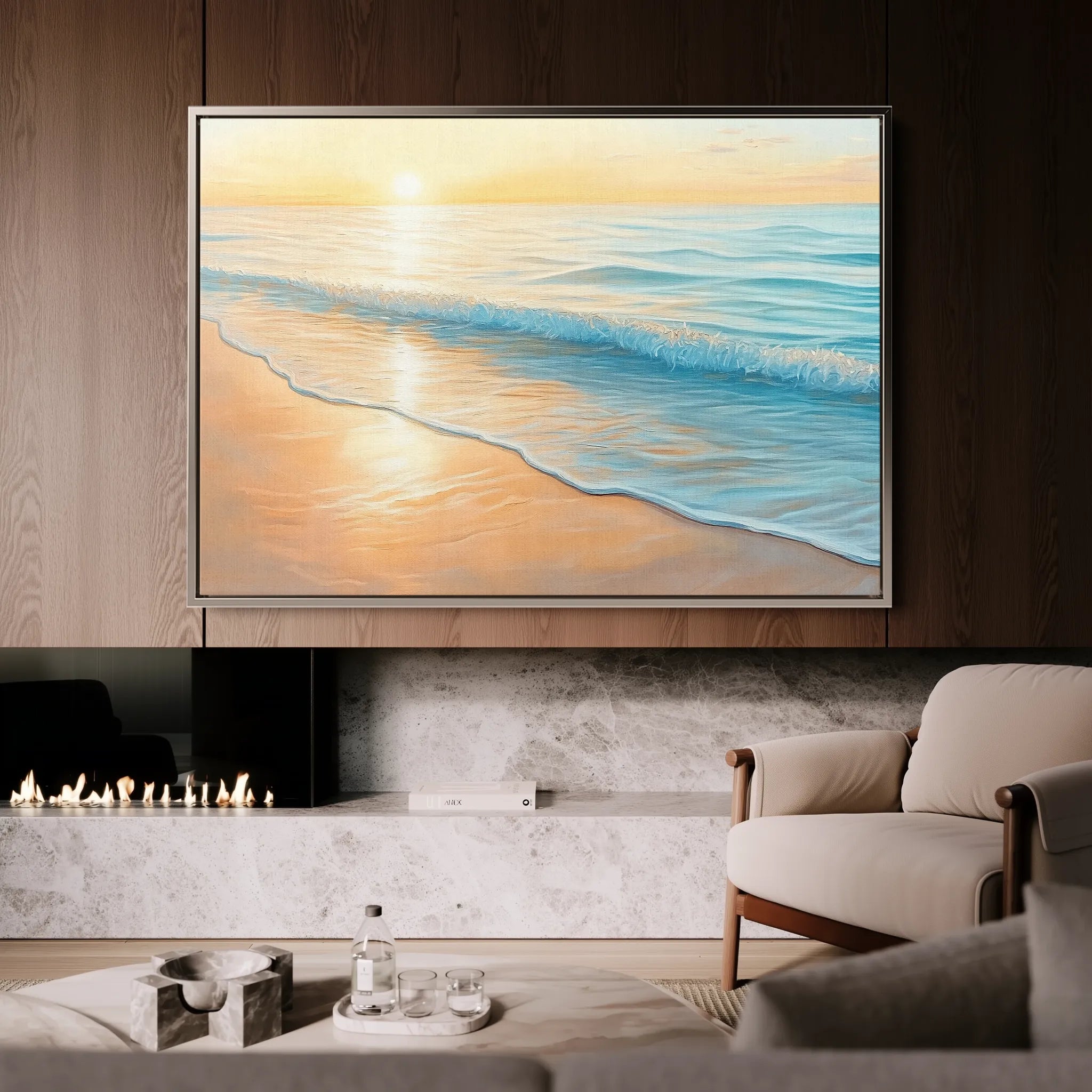 Landscape 284 Canvas Art 18" x 24" / 45 x 60 cm / Black