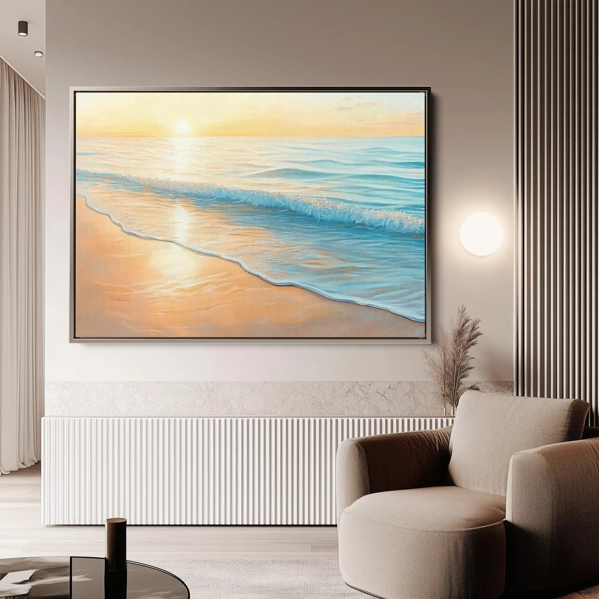 Landscape 284 Canvas Art 60 x 40 cm / Black