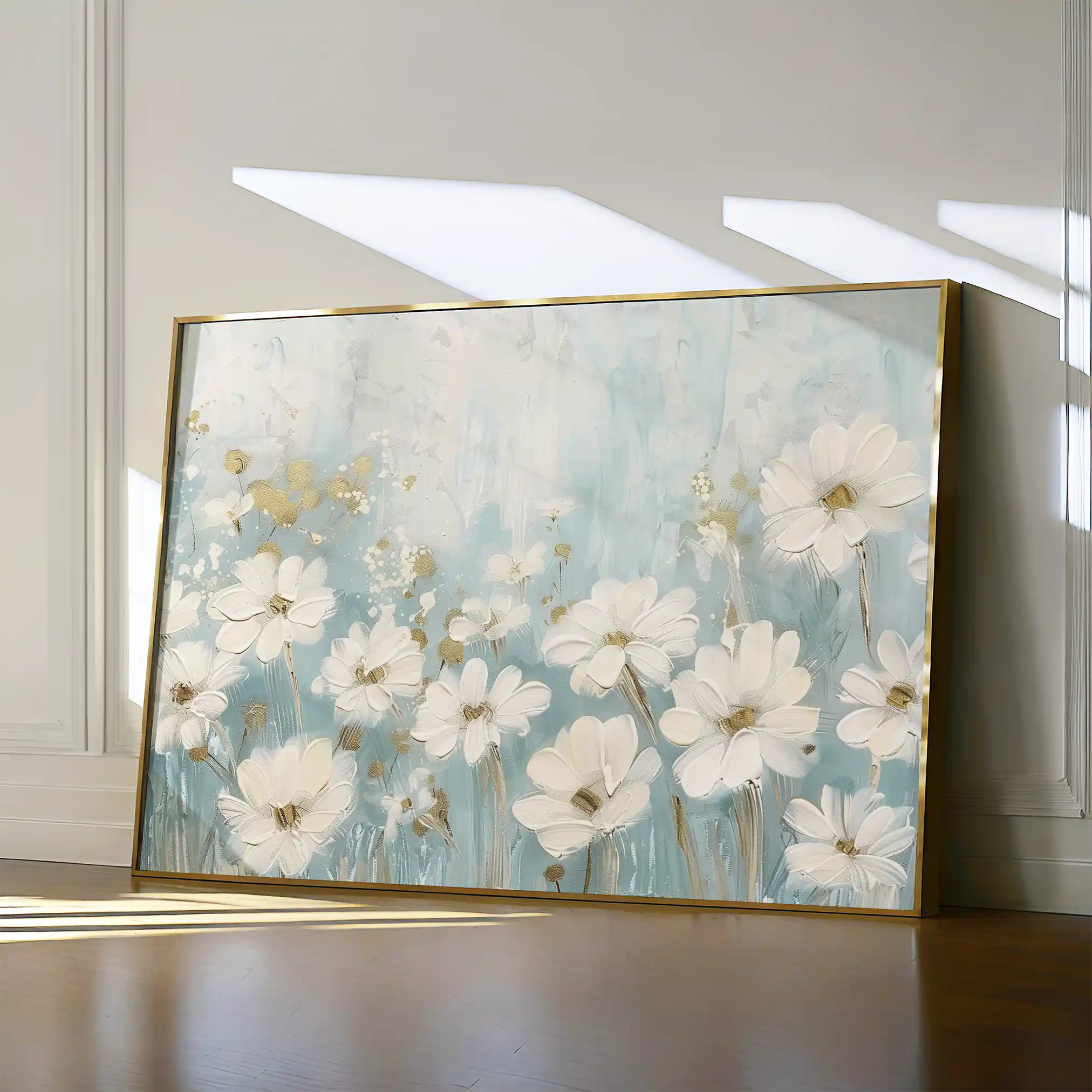 Floral 285 Canvas Art 60 x 40 cm / Black