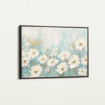 Floral 285 Canvas Art 60 x 40 cm / Black