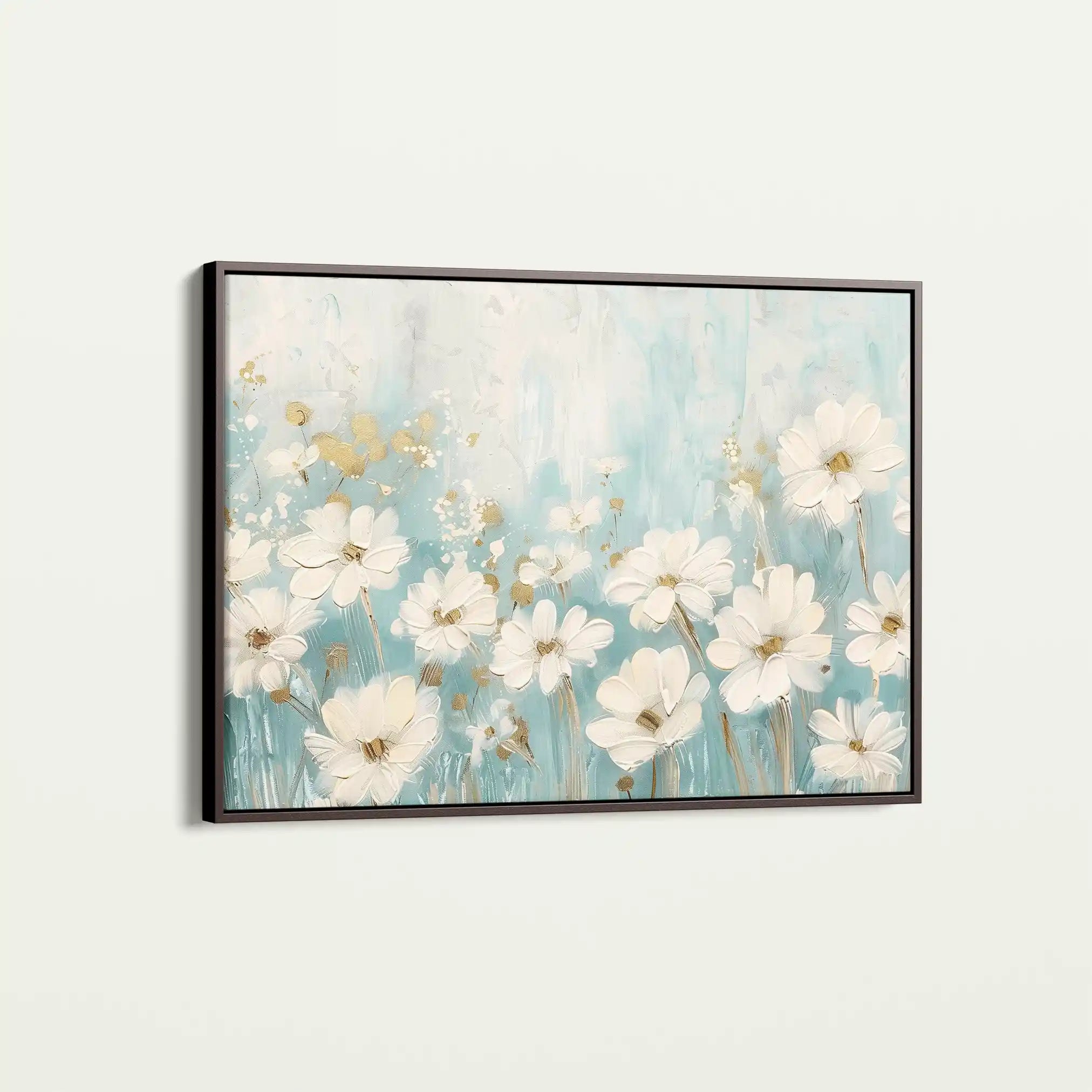 Floral 285 Canvas Art 60 x 40 cm / Black