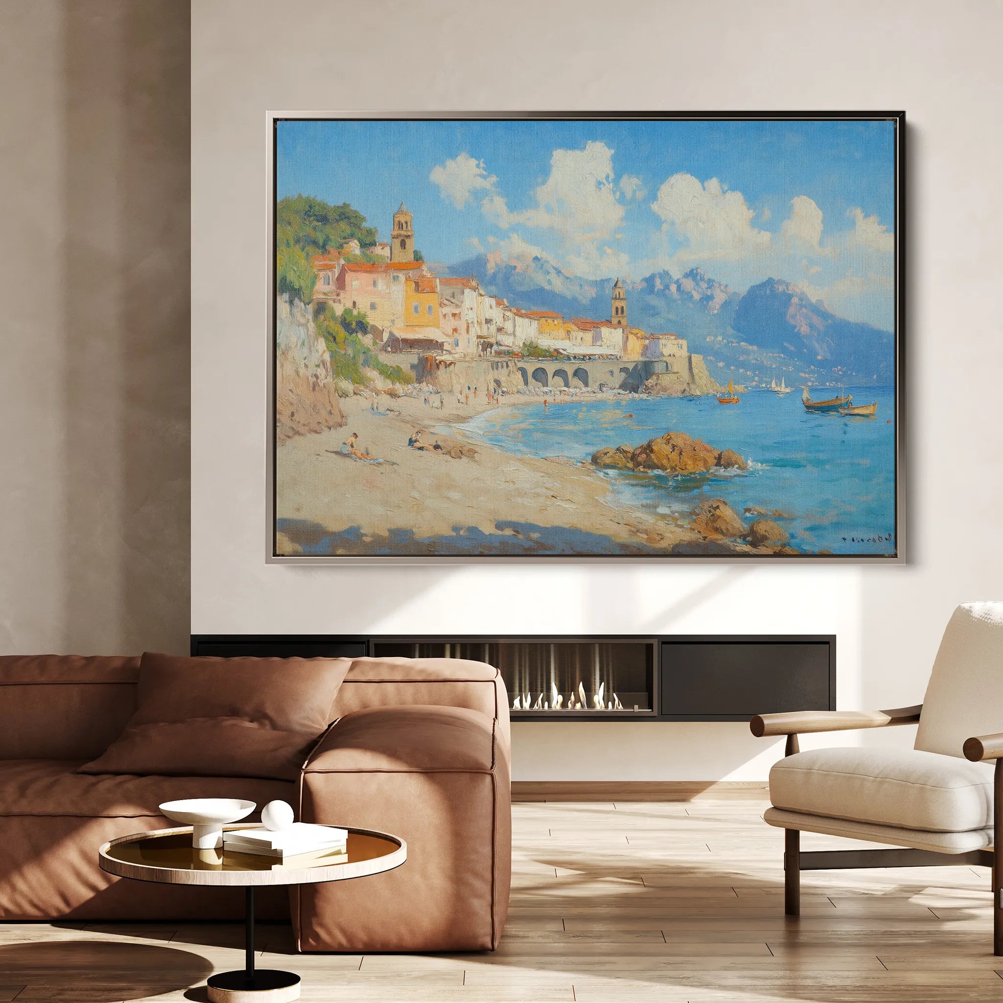 Landscape 285 Canvas Art 18" x 24" / 45 x 60 cm / Black