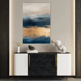 Abstract 286 Canvas Art 18" x 24" / 45 x 60 cm / Black