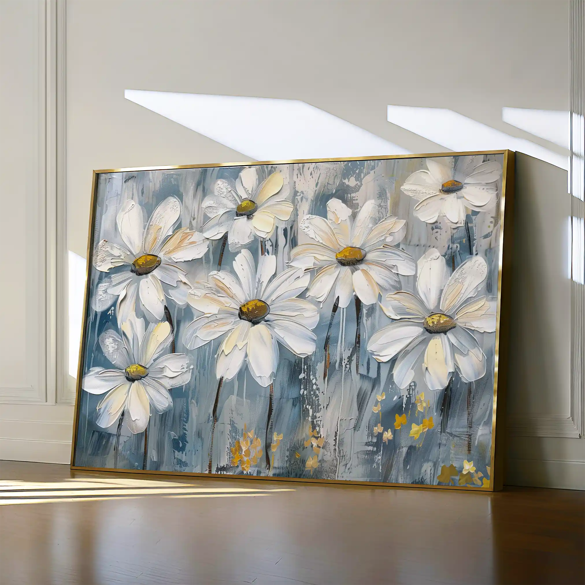 Floral 286 Canvas Art 60 x 40 cm / Black