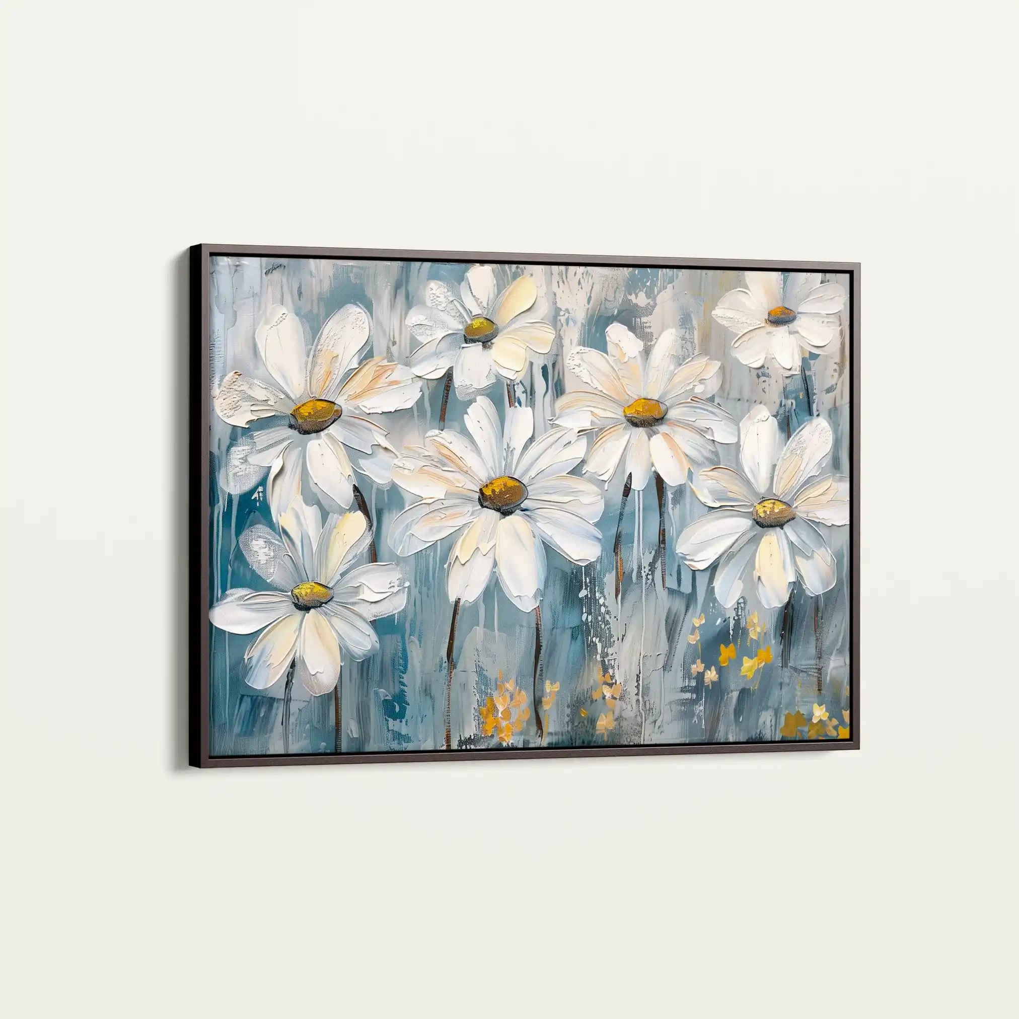 Floral 286 Canvas Art 60 x 40 cm / Black