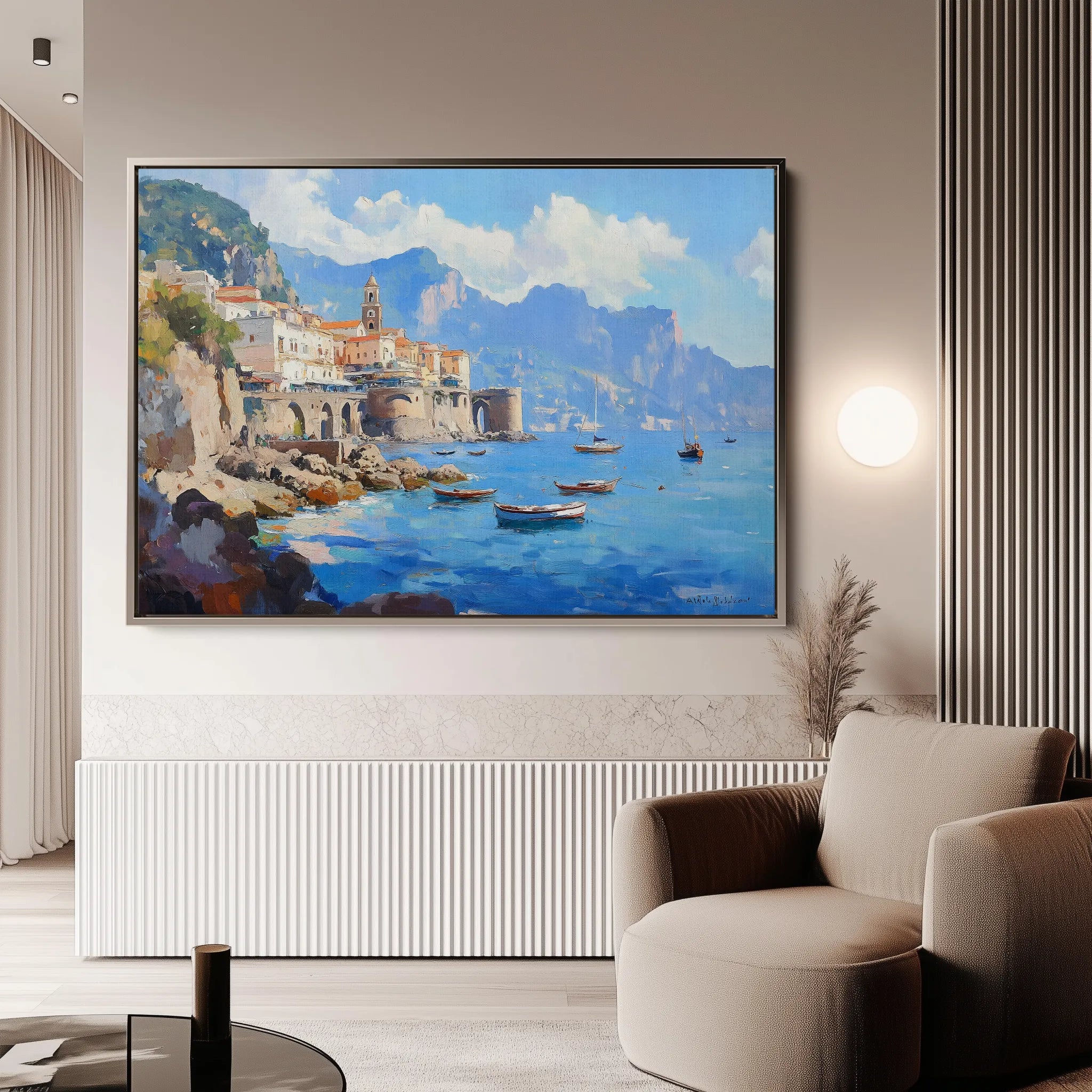 Landscape 286 Canvas Art 18" x 24" / 45 x 60 cm / Black