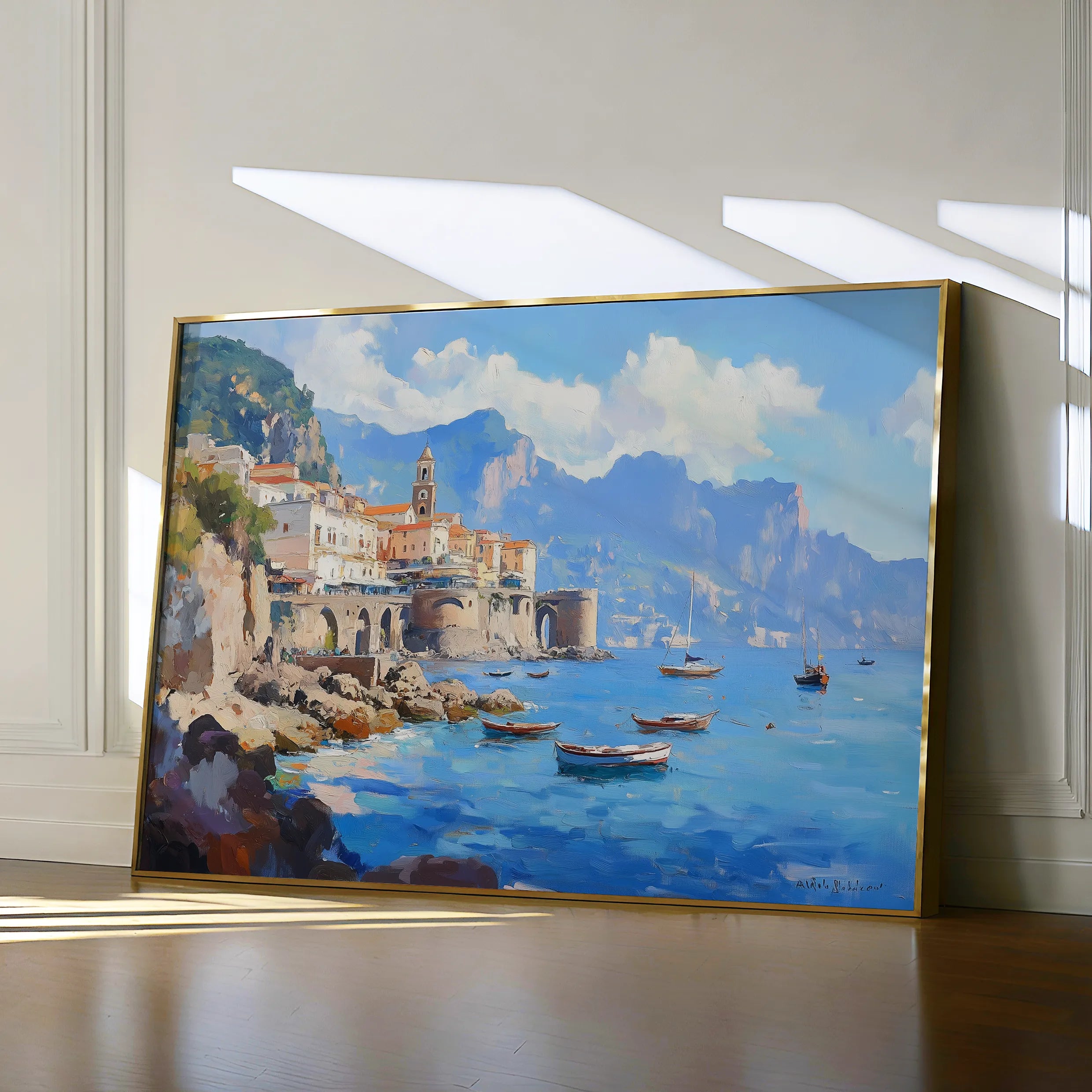 Landscape 286 Canvas Art 18" x 24" / 45 x 60 cm / Black