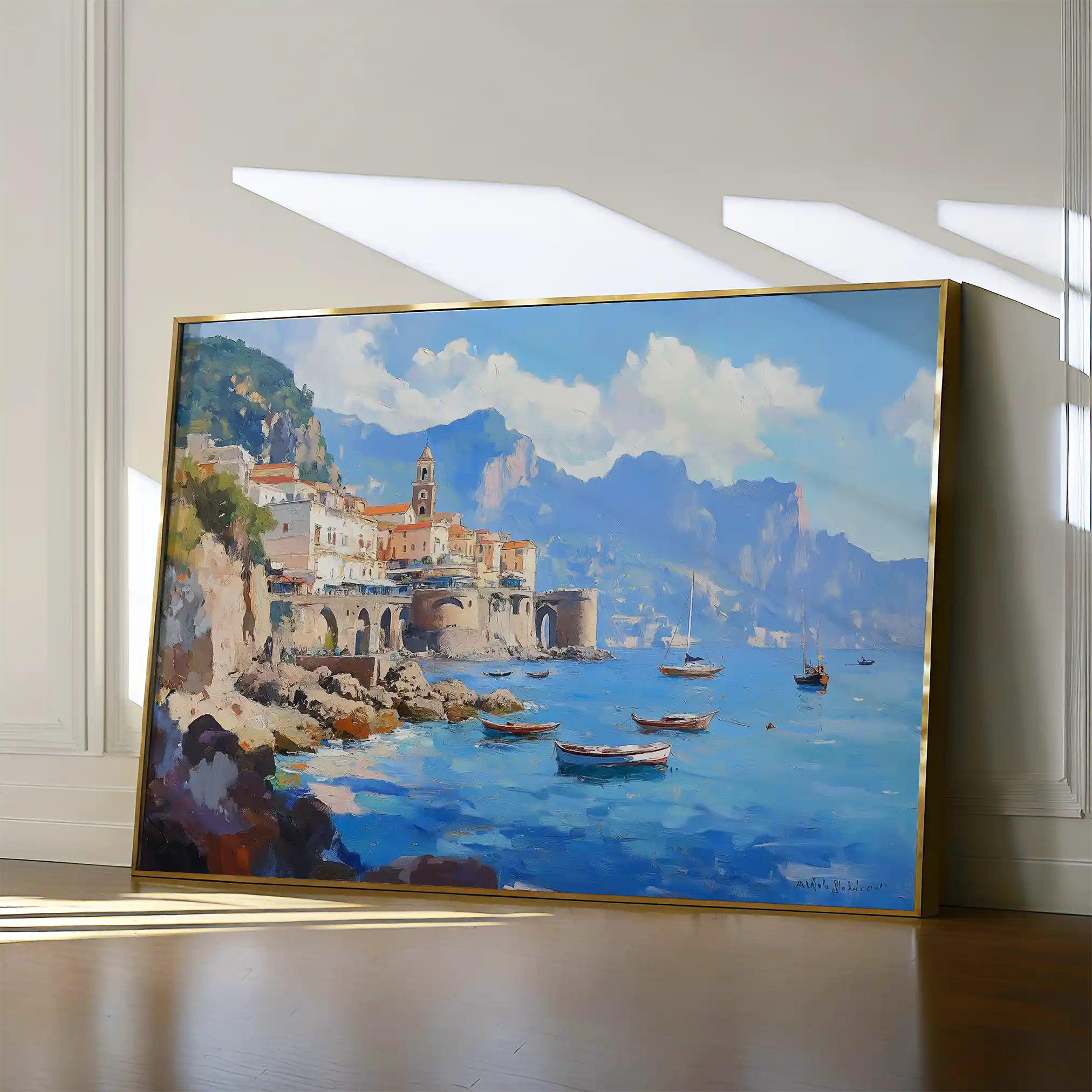 Landscape 286 Canvas Art 60 x 40 cm / Black