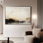 Abstract 287 Canvas Art 18" x 24" / 45 x 60 cm / Black
