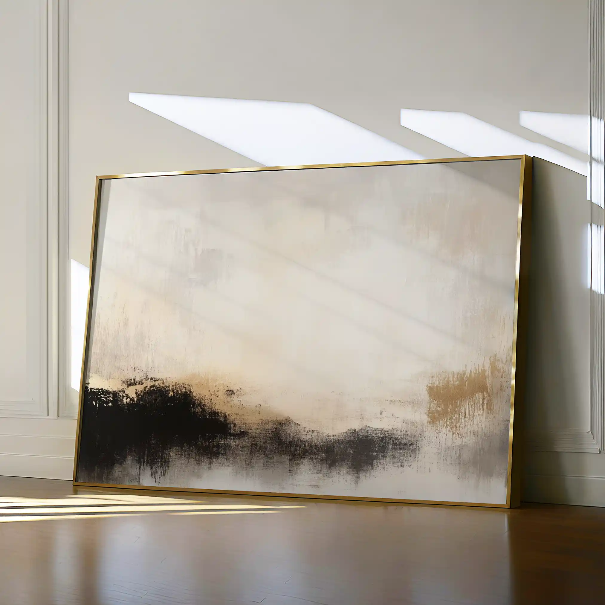 Abstract 287 Canvas Art 18" x 24" / 45 x 60 cm / Black